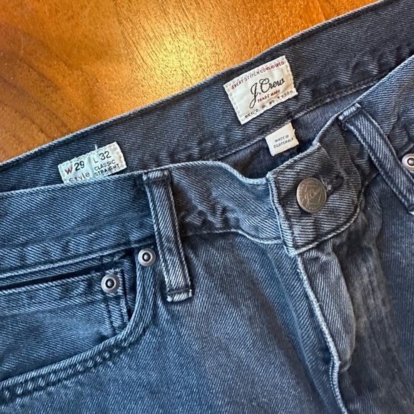J. Crew Classic Straight Jeans - Black/Gray W29 L32 - Picture 2 of 3
